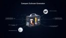 An overview of a suitcase generator, showcasing its compact design and portability