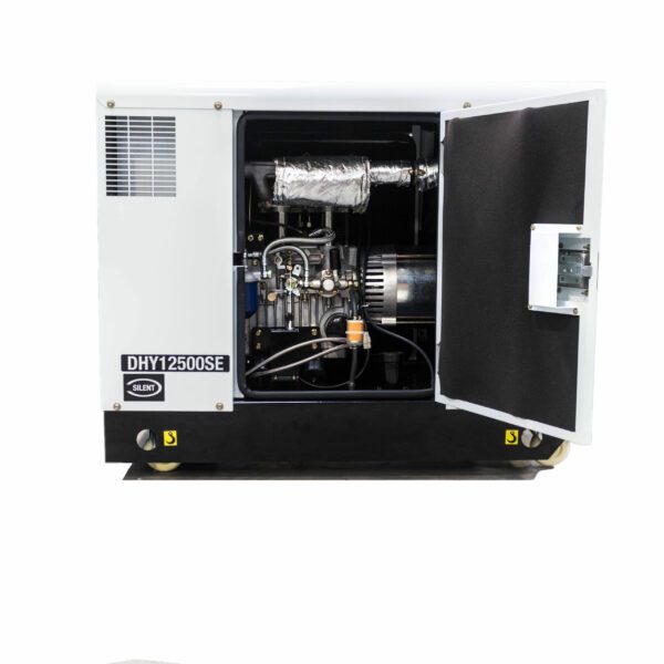 Hyundai DHY12500SE 10kW/12.5kVA 230v Mains Standby Silenced Diesel Generator