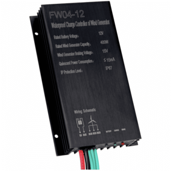 400W 12V Waterproof Wind Charge Controller / Regulator For 12V Wind Turbines Up To 400W