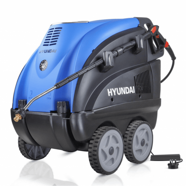 Hyundai HY155HPW-1 2610psi / 180bar Hot Pressure Washer, 110°c 2.8kW Commercial Triplex Power Washer | HY155HPW-1