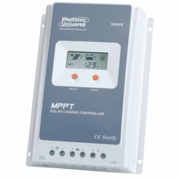 high efficiency 40a mppt solar charge controller for solar panels up to 520w (12v) / 1040w (24v) up to 100v
