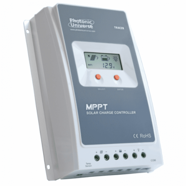 high efficiency 40a mppt solar charge controller for solar panels up to 520w (12v) / 1040w (24v) up to 100v